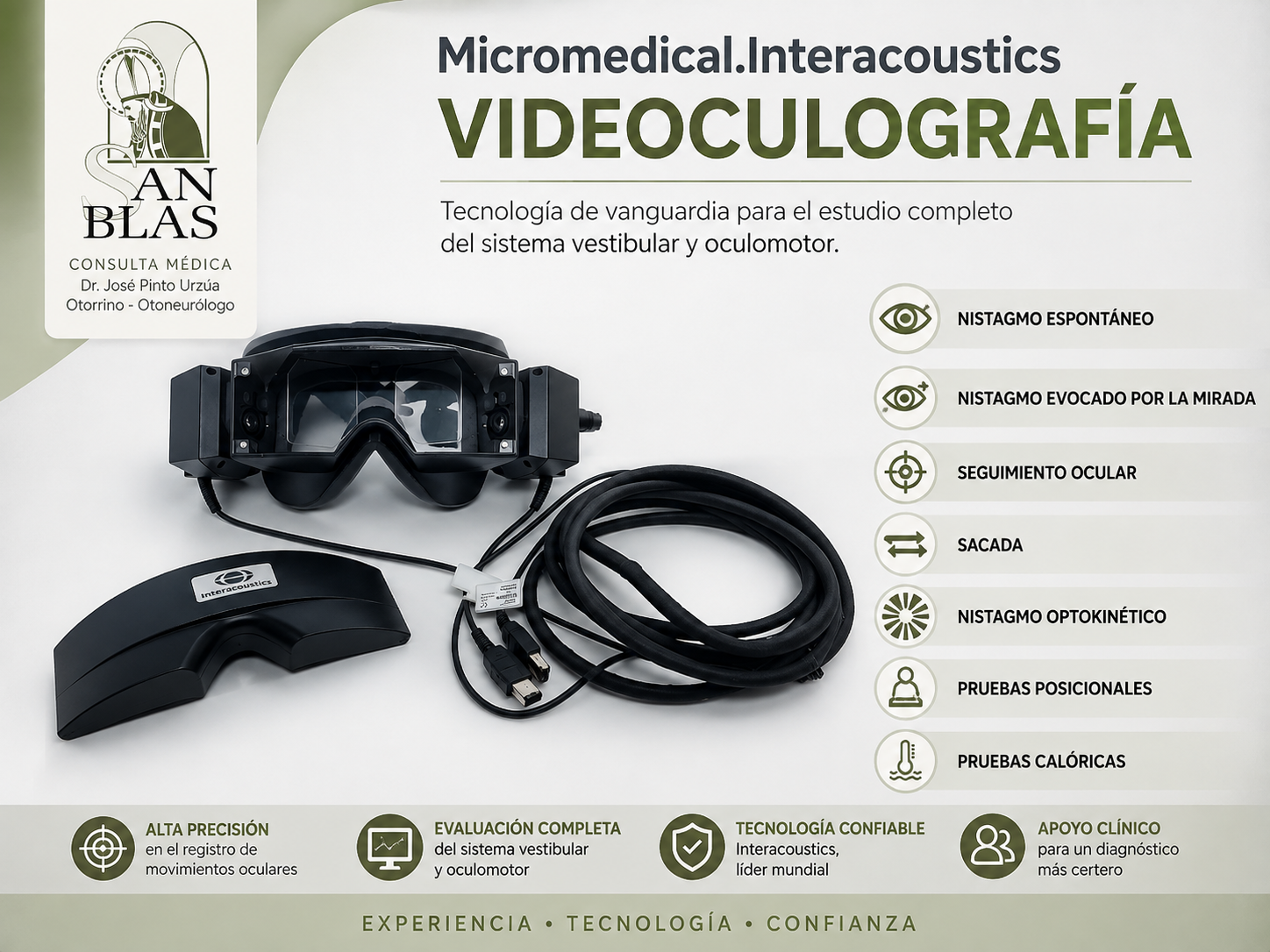 Sistema de Videoculografía Micromedical Interacoustics