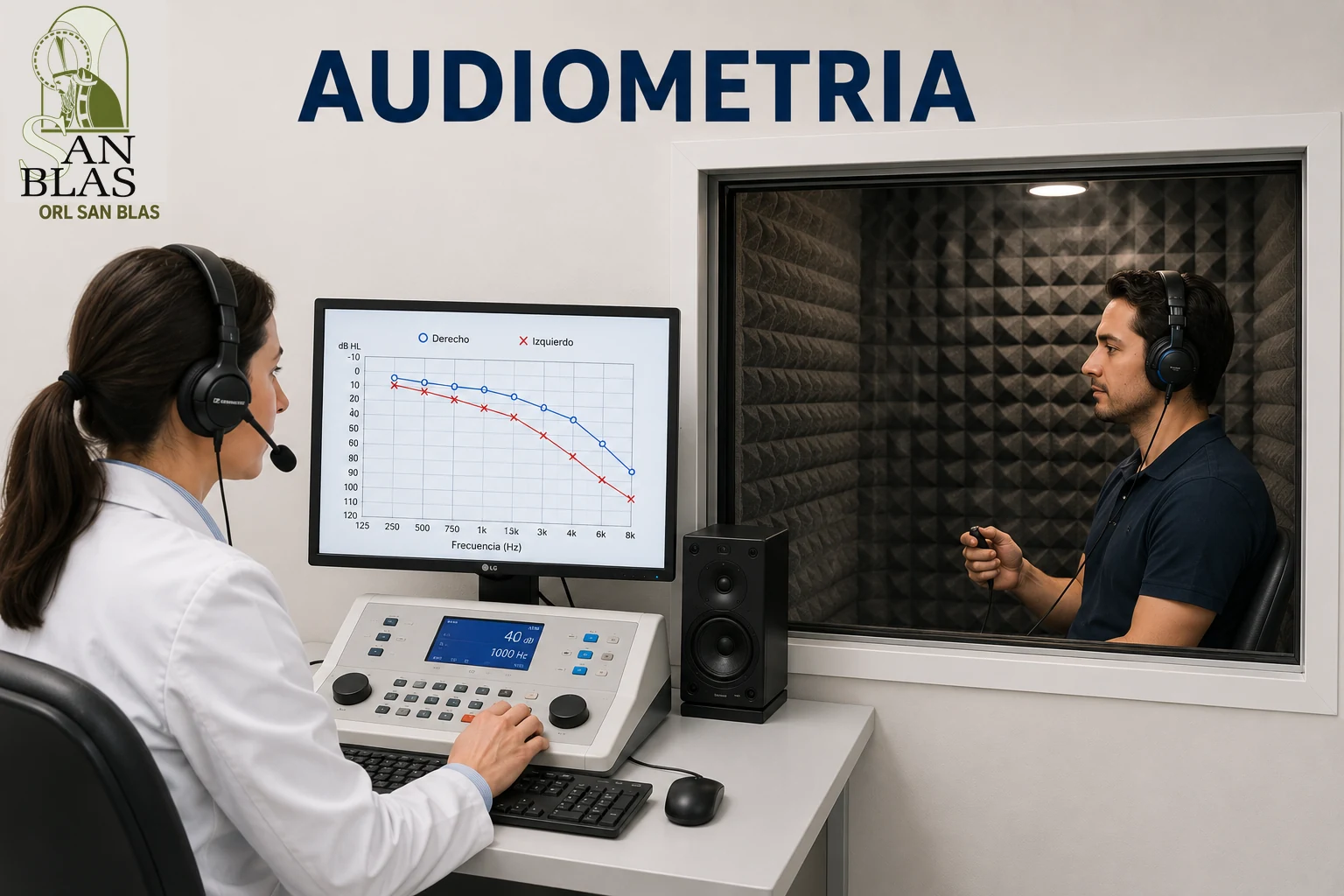 Audiometría tonal en ORL San Blas, material educativo para pacientes