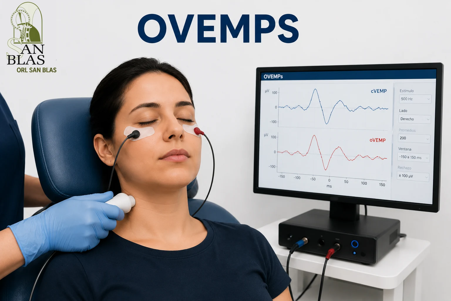oVEMP en ORL San Blas, material educativo para pacientes