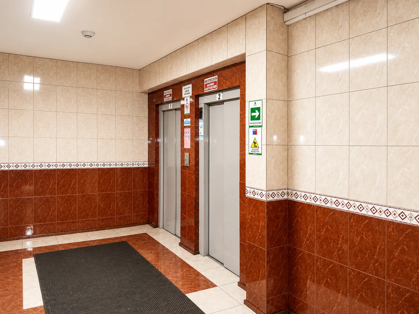 Hall de ascensores del Edificio Baquedano