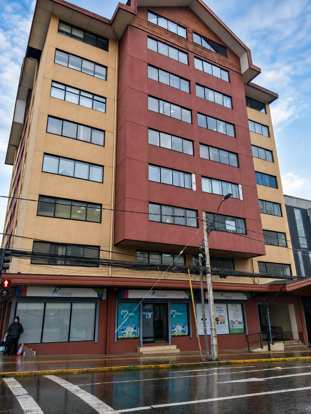 Fachada del Edificio Baquedano en Benavente 840, Puerto Montt