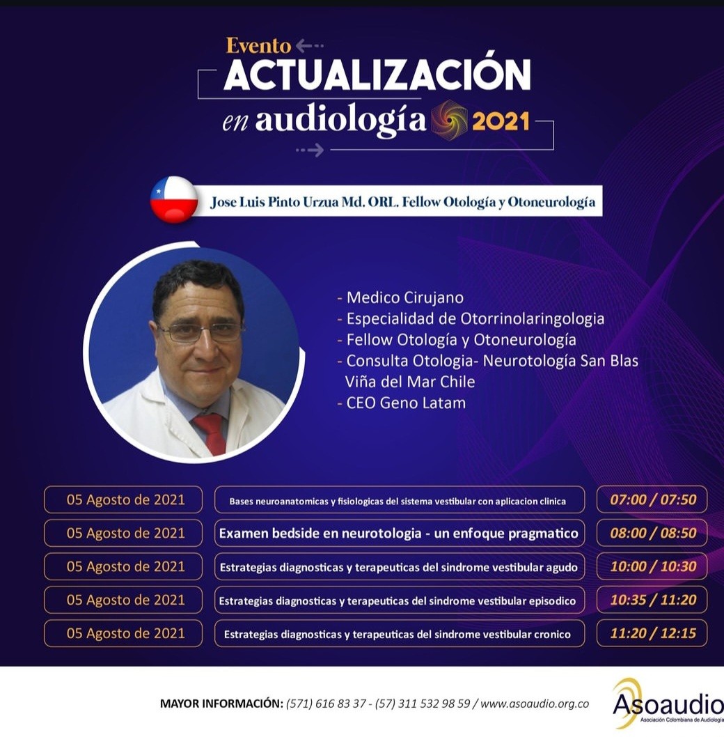 Actualización en Audiología 2021 — jornada de patología vestibular